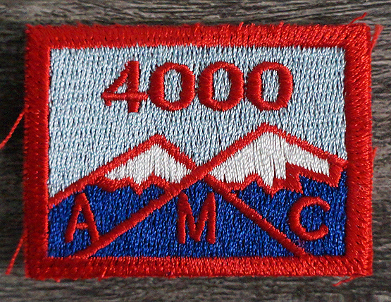 New Hampshire 4000 footer hiking patch - nh48 patch - amc patch