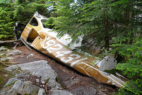 Went hiking at the TWA crash site in the mountains outside